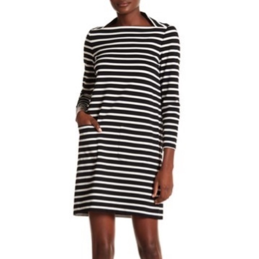 Broome Street Stripe Everyday Shift Dress